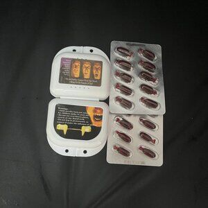 2 Pairs of Retractable Cosplay Vampire Fangs, with Fake Blood Included